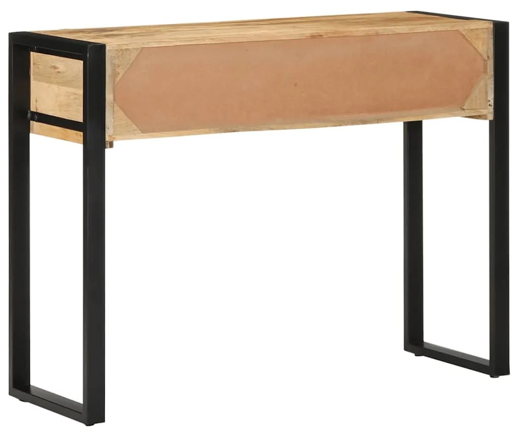 Mesa consola 100x35x75 cm manga de madeira áspera maciça