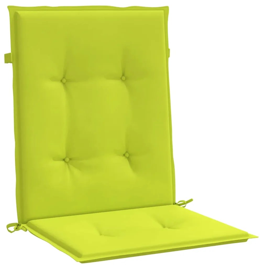 Almofadões lombares p/ cadeiras jardim 6pcs oxford verde brilh.