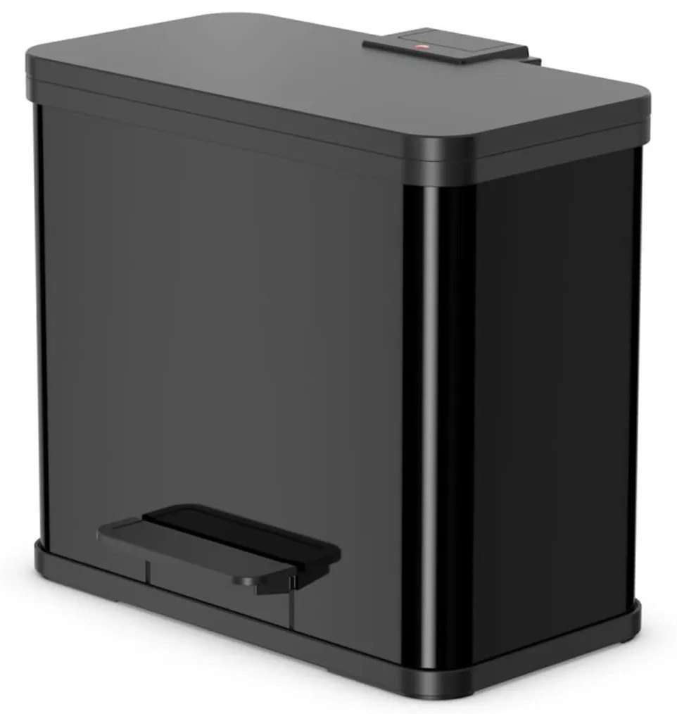 415431 Hailo Caixote c/ pedal Oko Duo Plus tam. L 17 L+9 L preto 0630-260