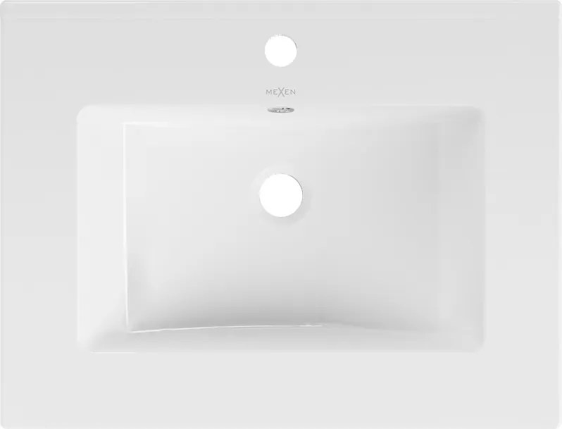 Mexen Atena lavatório embutido no tampo 61 x 46 cm, branco - 25016000