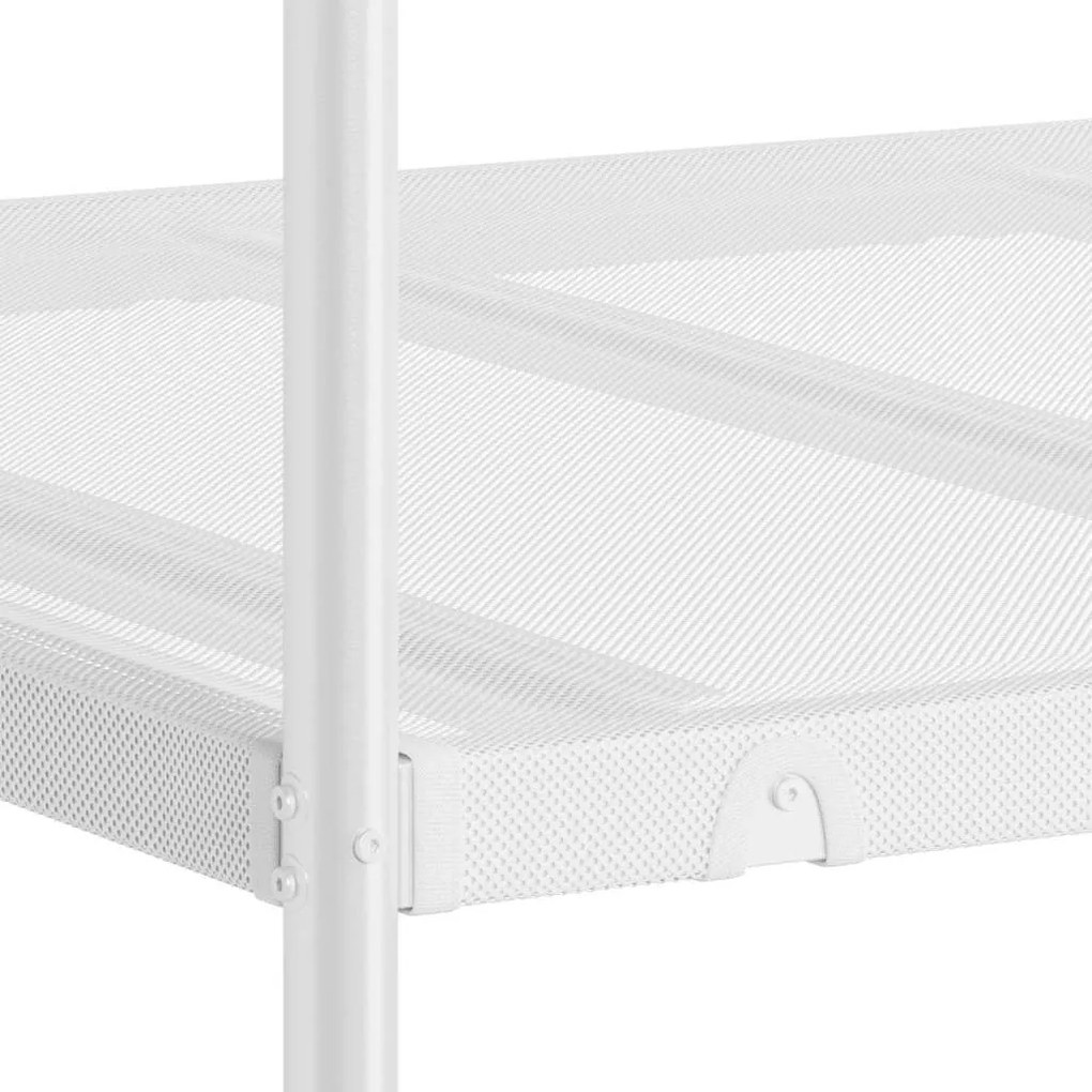 Beliche sem colchão 75x190 cm aço branco