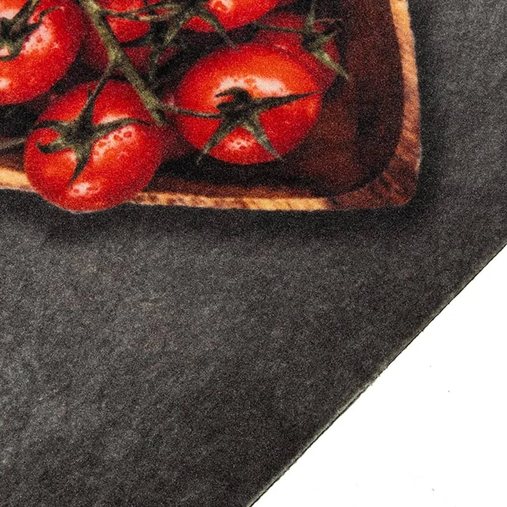 Tapete de cozinha lavável 45x150 cm veludo texto cooking