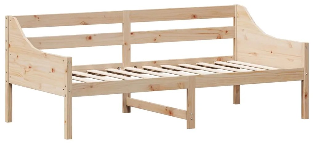 Sofá-cama sem colchão 90x190 cm madeira de pinho maciça