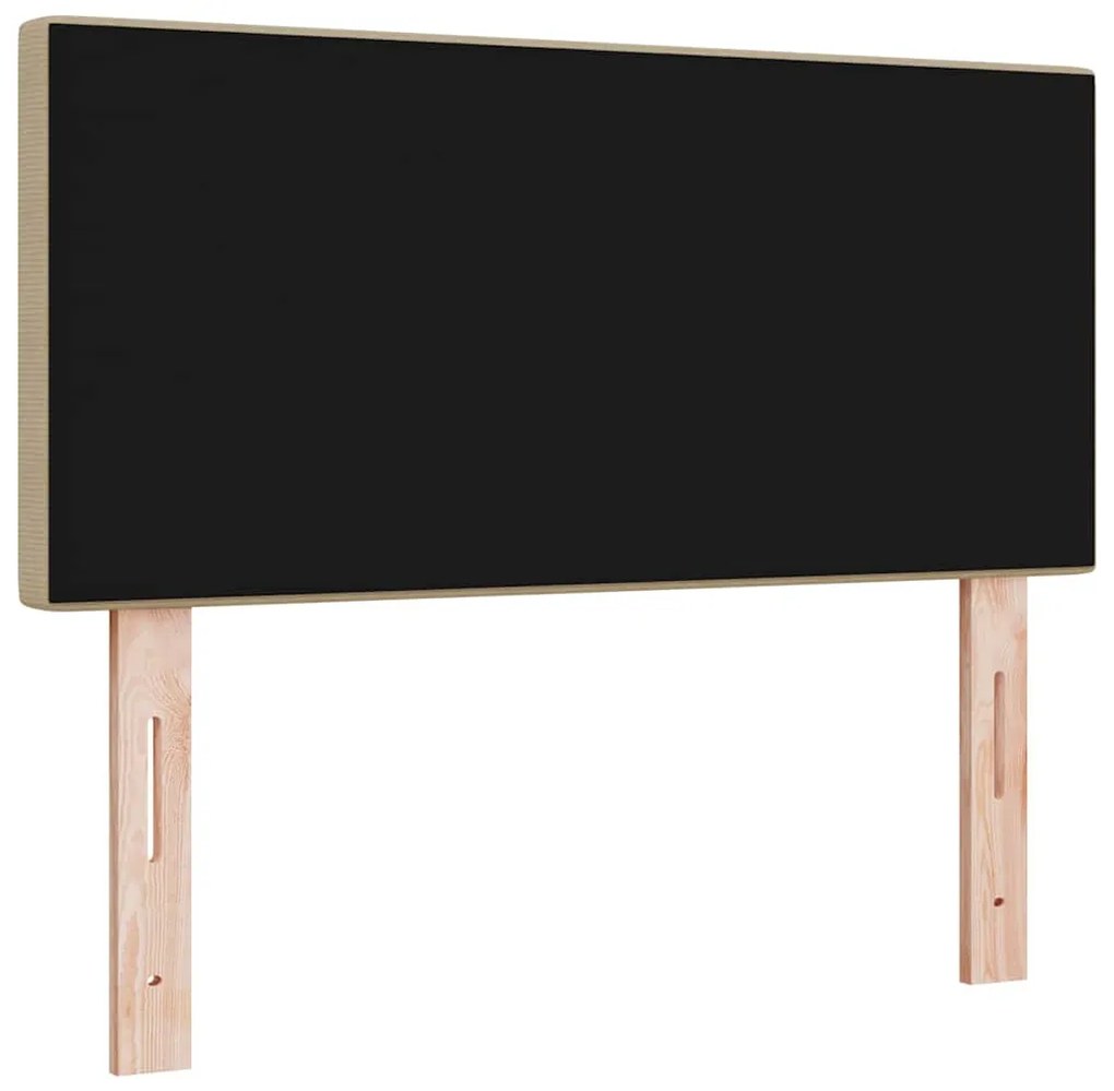 Cabeceira vidaXL Design Simples Verde Claro Cinza 100 cm Tecido de Cor