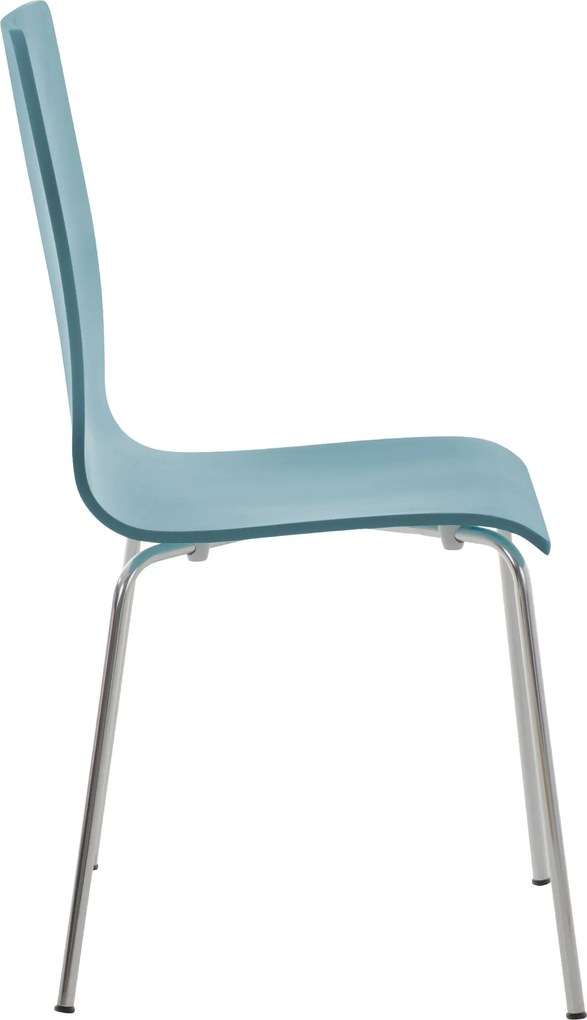 Conjunto de 2 cadeiras de cozinha e sala de jantar Pepe 43 x 87 x 47 cm Azul