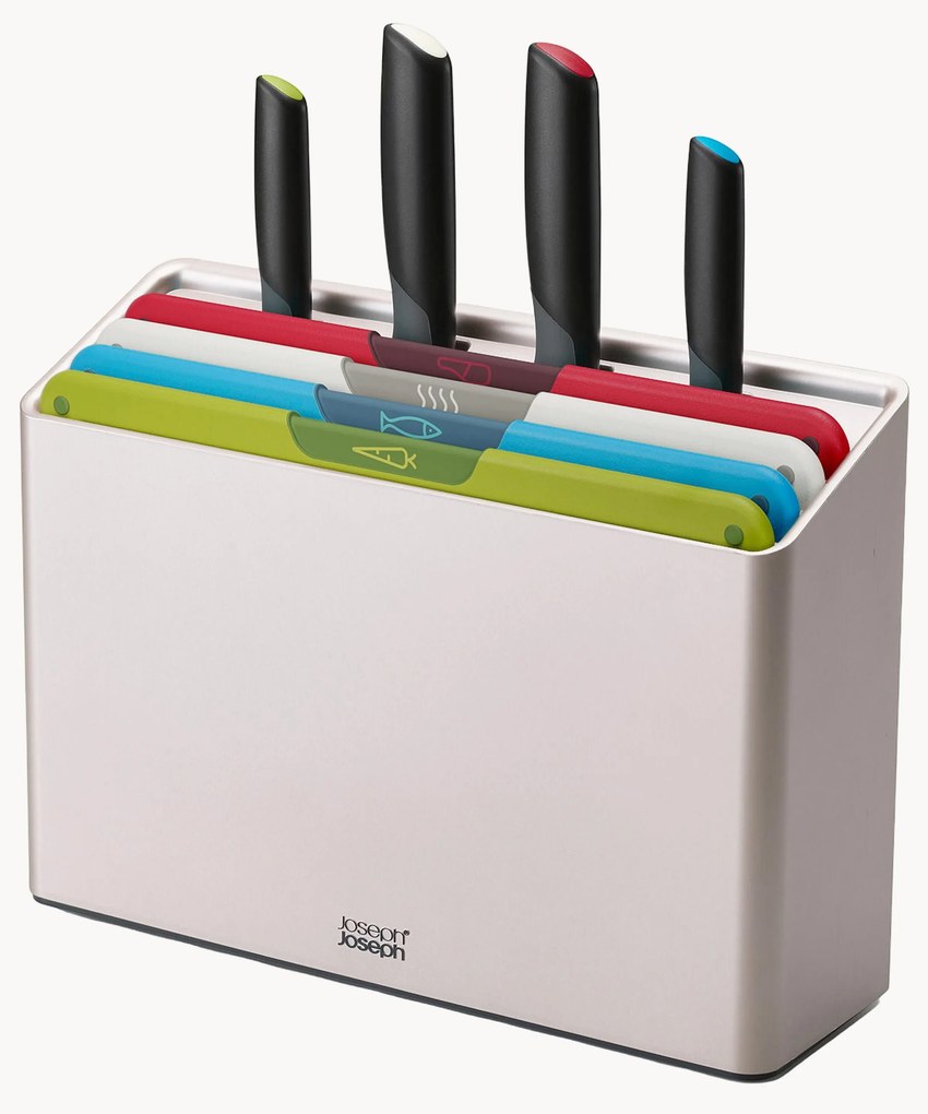 Facas de cozinha e tábuas de cortar com suporte Folio Icon Plus, conjunto de 9
