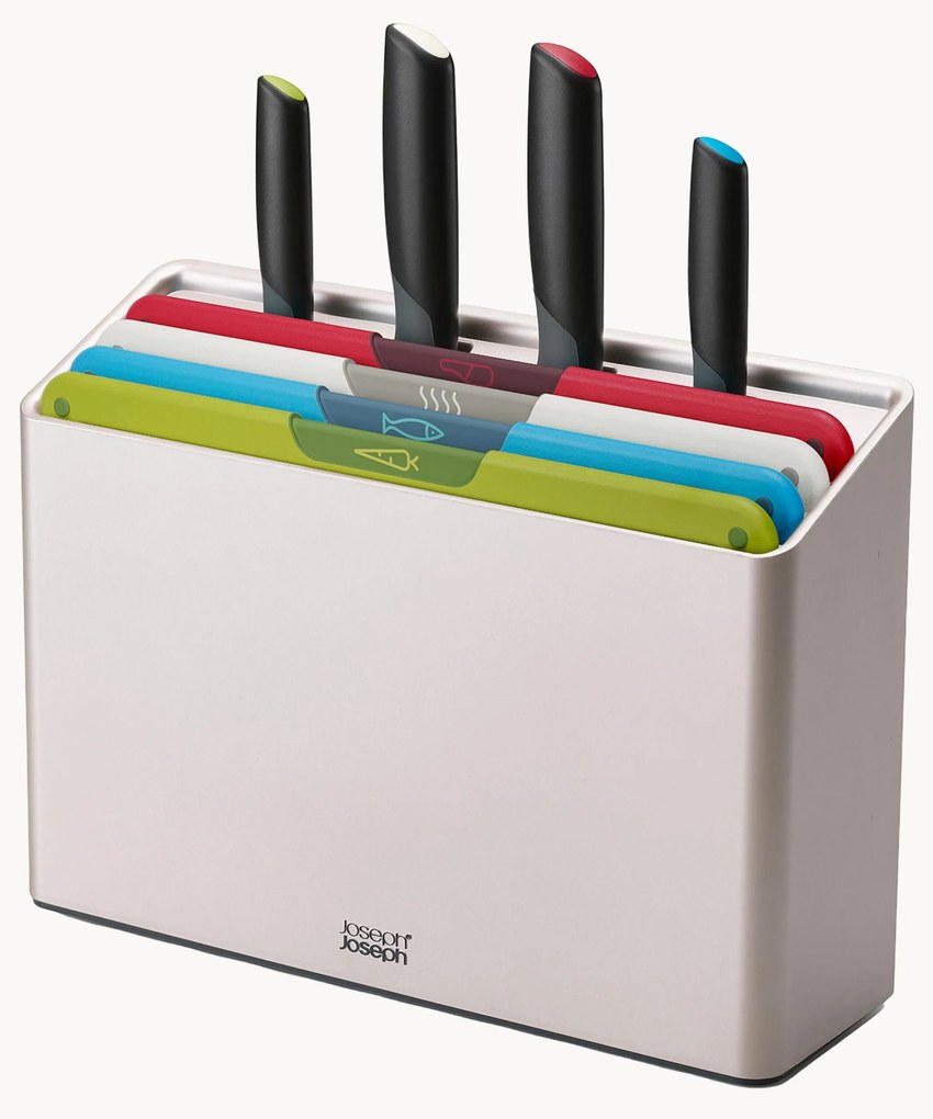 Facas de cozinha e tábuas de cortar Folio Icon Plus com suporte, conjunto de 9