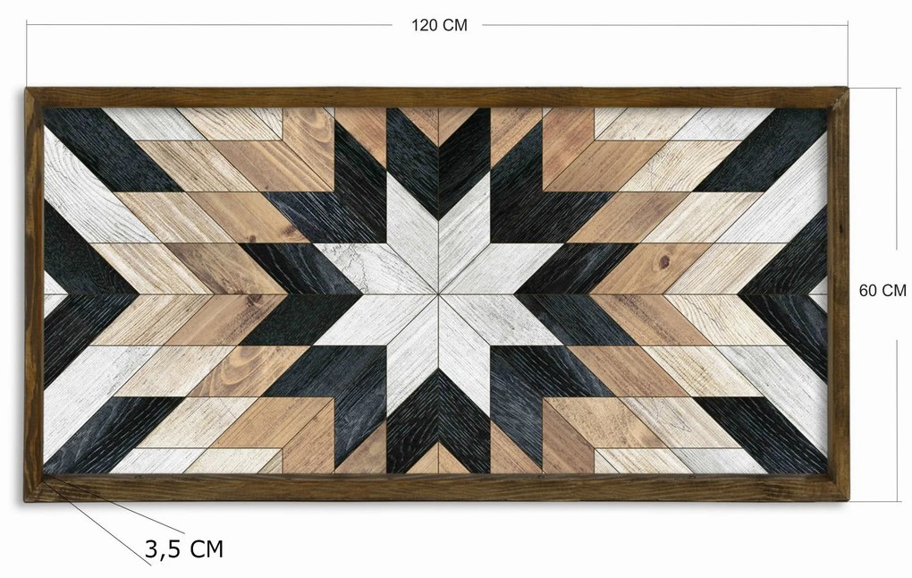 Pintura Decorativa em MDF TAH034 – Multicolor – 120 x 60 cm