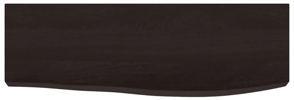 Prateleira de parede 60x20x6cm carvalho tratado castanho-escuro
