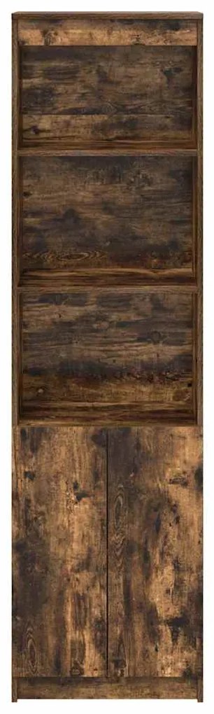 Armário alto 50x35x180 cm derivados de madeira carvalho fumado