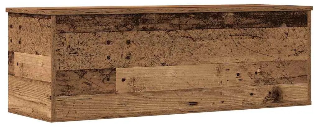 Caixa de Armazenamento vidaXL em Madeira Reciclada 102x35x35 cm com Ma