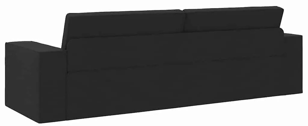 Sofá Cama 2 em 1 Preto 245x150x60.5 cm Tecido