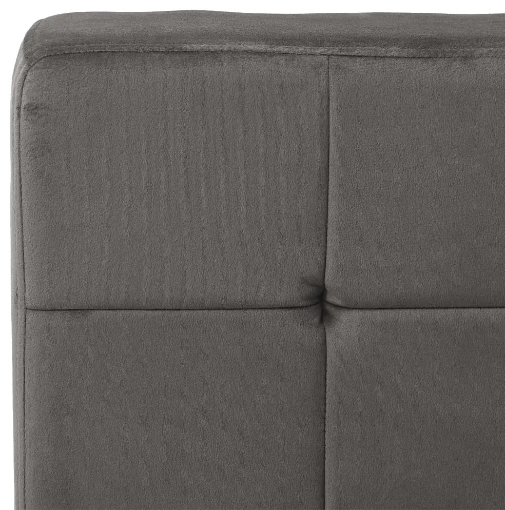 Cadeira de descanso 65x79x87 cm veludo cinzento-escuro