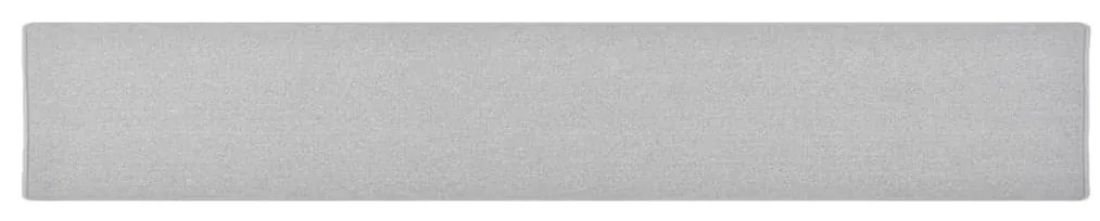 vidaXL Tapete/passadeira 50x300 cm cinzento-claro