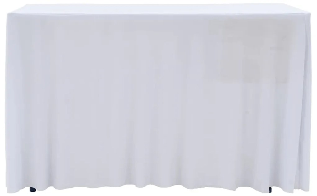 Capa extensível para mesa c/ camilha 2 pcs 120x60,5x74cm branco