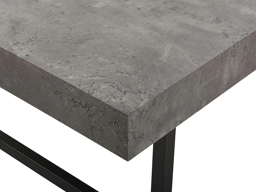 Mesa de centro com efeito de cimento cinzento 75 x 75 cm DELUZ Beliani