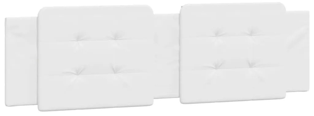 Estrutura cama c/ cabeceira 180x200 cm couro artificial branco