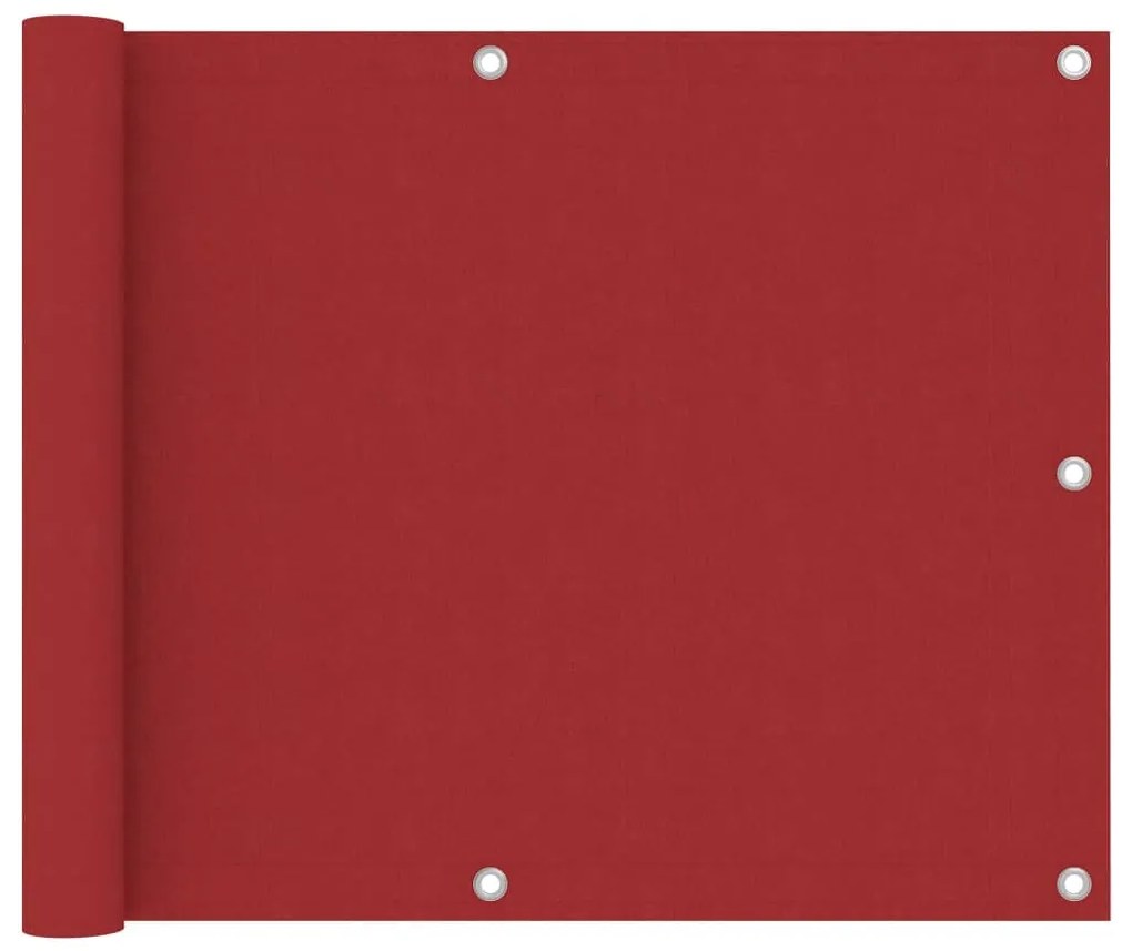 Tela de varanda 75x600 cm tecido Oxford vermelho