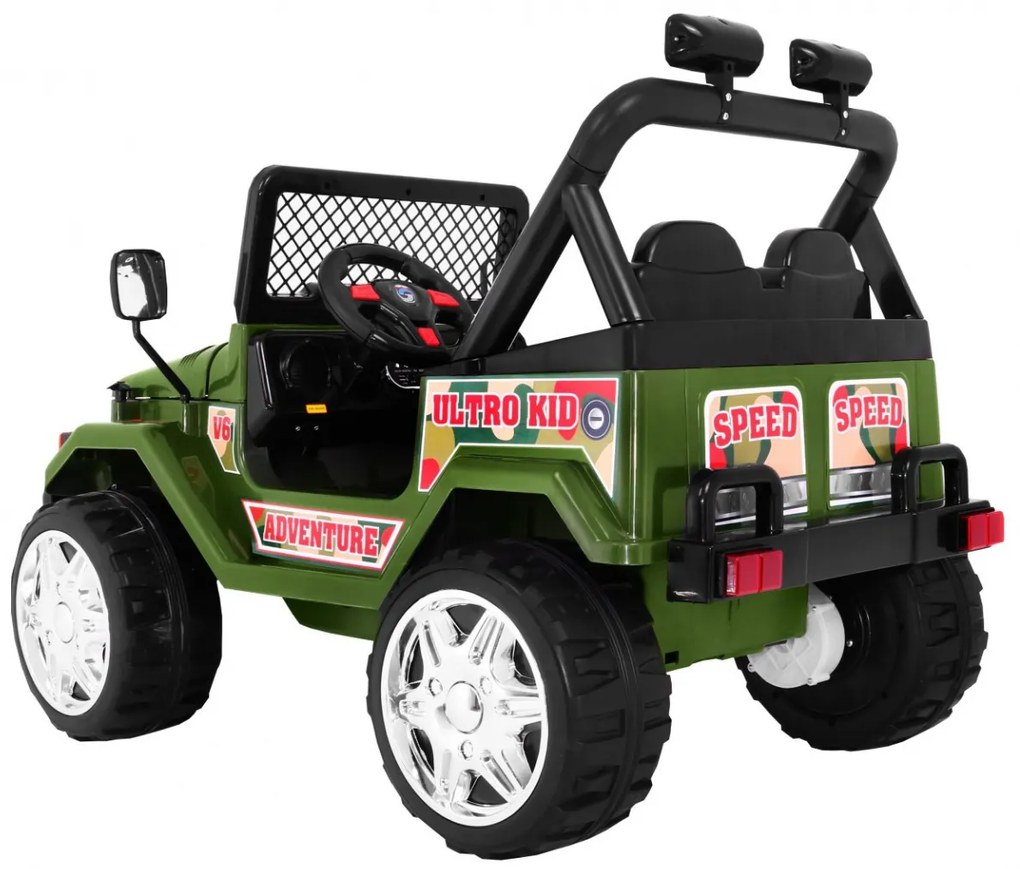 Jipe elétrico para Crianças 12V RAPTOR Drifter Rodas de EVA Verde