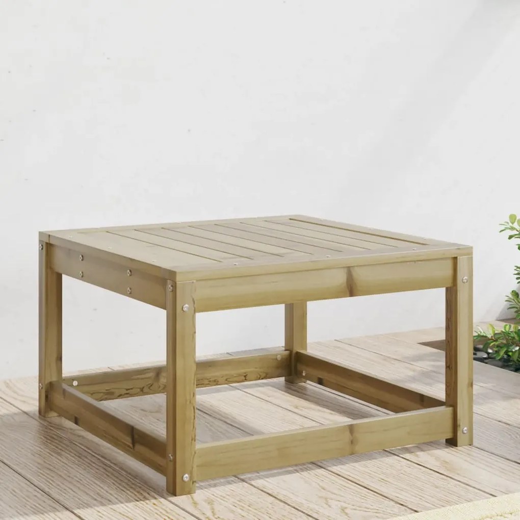 vidaXL Apoio de pés para jardim madeira de pinho impregnada
