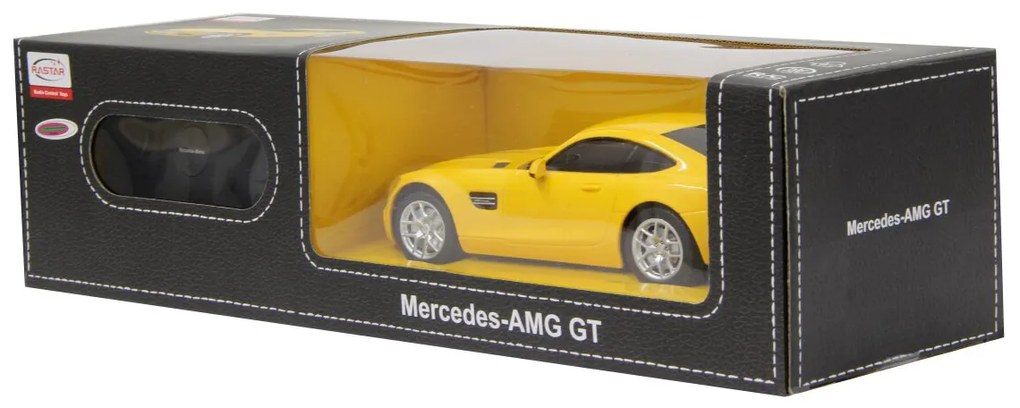 Carro Telecomandado Mercedes-Benz AMG GT 1:24 2,4GHz Amarelo