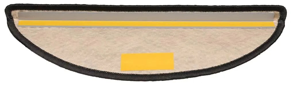 Tapetes escada adesivos aspeto sisal 30 pcs 56x17x3cm antracite