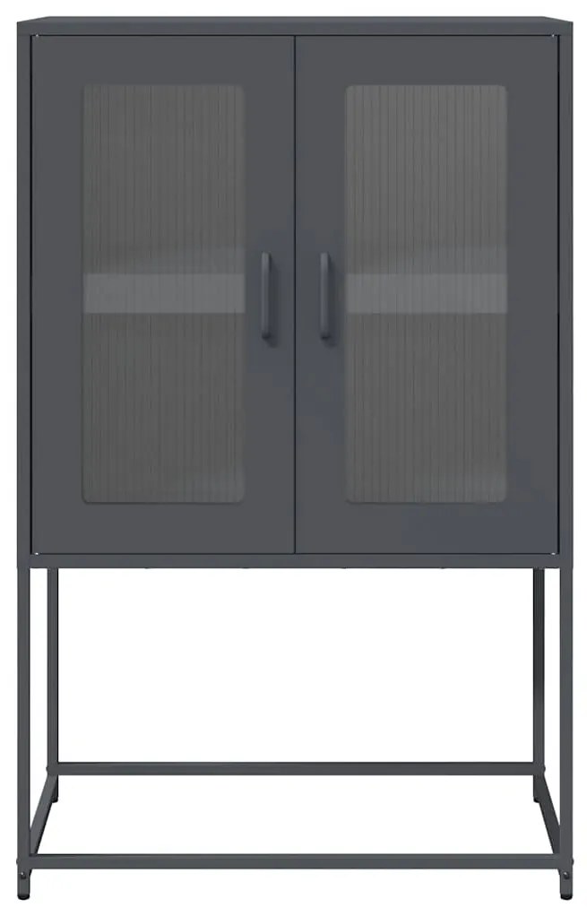 Aparador alto 68x39x107 cm aço antracite