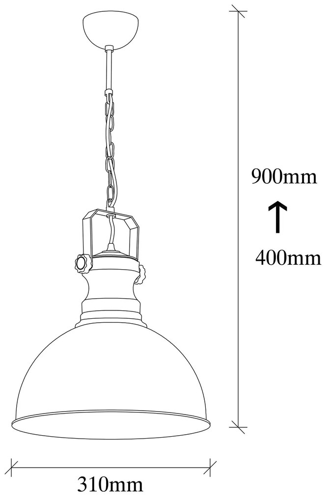 Candeeiro Saglam – Antique – Diâmetro: 31 cm, Altura: 85 cm