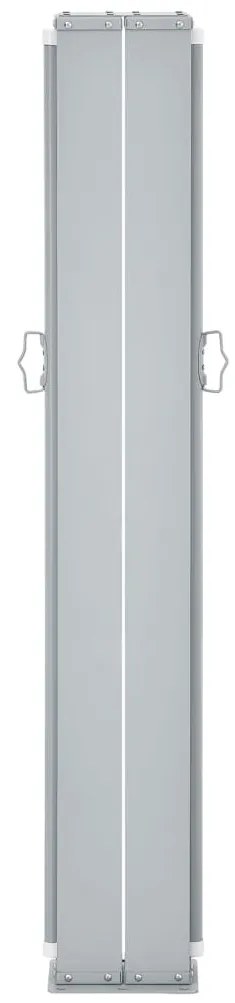 Toldo lateral retrátil duplo para pátio 170x600 cm creme