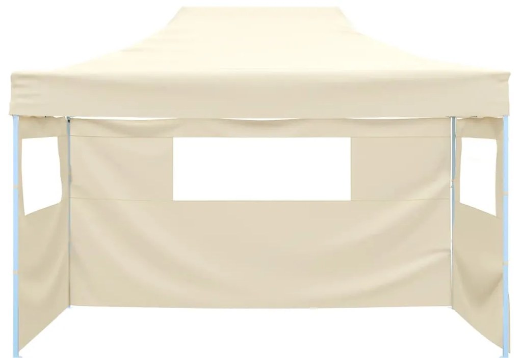 Tenda dobrável profissional festas 3 paredes 3x4m aço cor creme