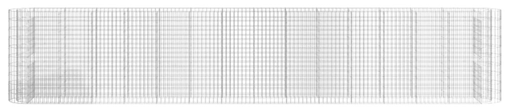Canteiro elevado/cesto gabião 540x50x100 cm ferro galvanizado