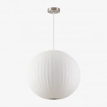 Luminária De Teto Em Seda Artificial E Ferro Worel B - Sklum