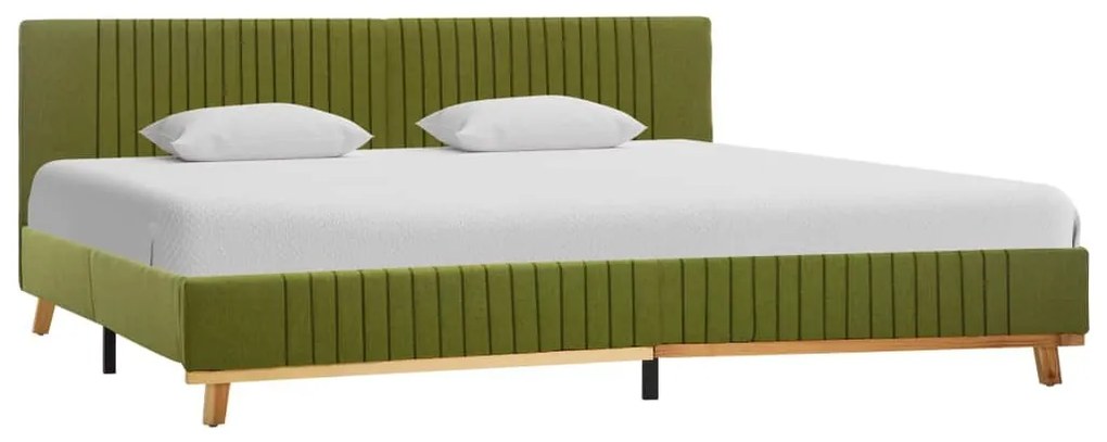 Estrutura de cama 180x200 cm tecido verde