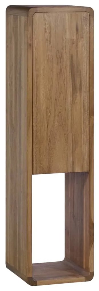 320431 vidaXL Armário de parede p/ casa de banho 25x25x100 cm teca maciça