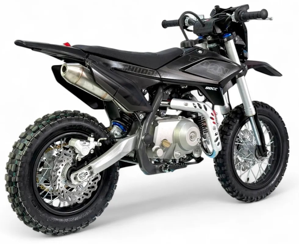 MINI MOTO Crianças MINICROSS Gasolina 70CC 10/10" APOLLO THUNDER AUTO Preta