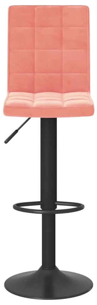 Bancos de bar 2 pcs veludo rosa