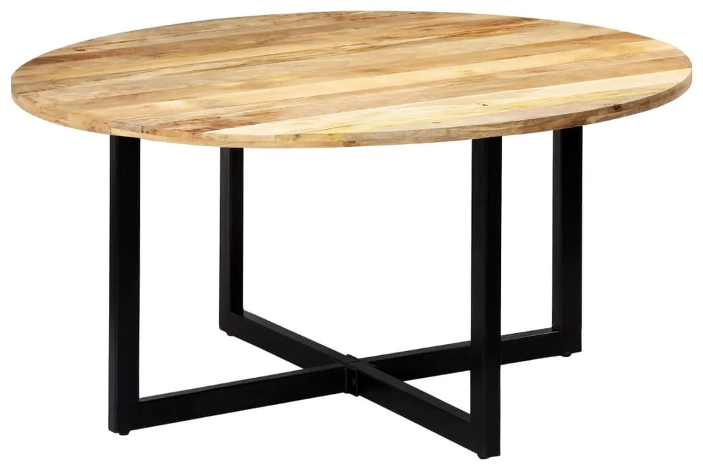 Mesa de jantar 150x73 cm madeira de mangueira maciça