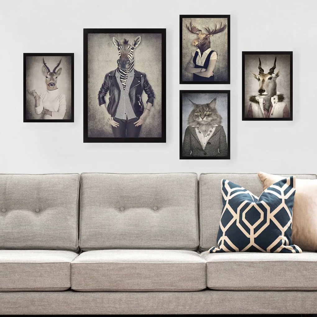 Conjunto de Quadros Decorativos em MDF – Modelo SET_055 – Multicolor –