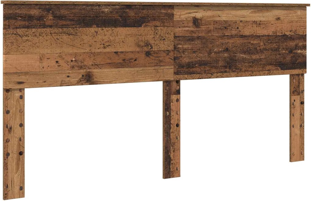 vidaXL Cabeceira Madeira Antiga 180 cm Madeira processada