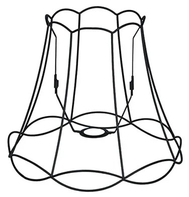 Abajur de metal preto 30/26 - Granny Frame Retro