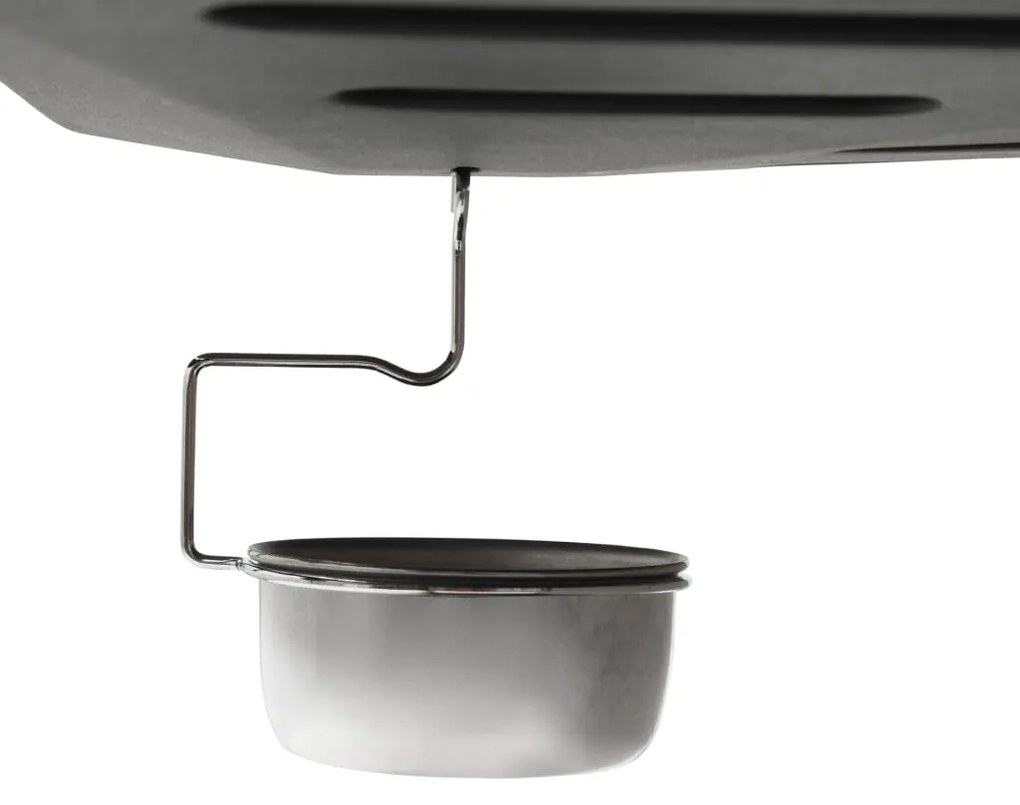 Grelhador/BBQ a gás 6 zonas de cozinhar aço inoxidável prateado