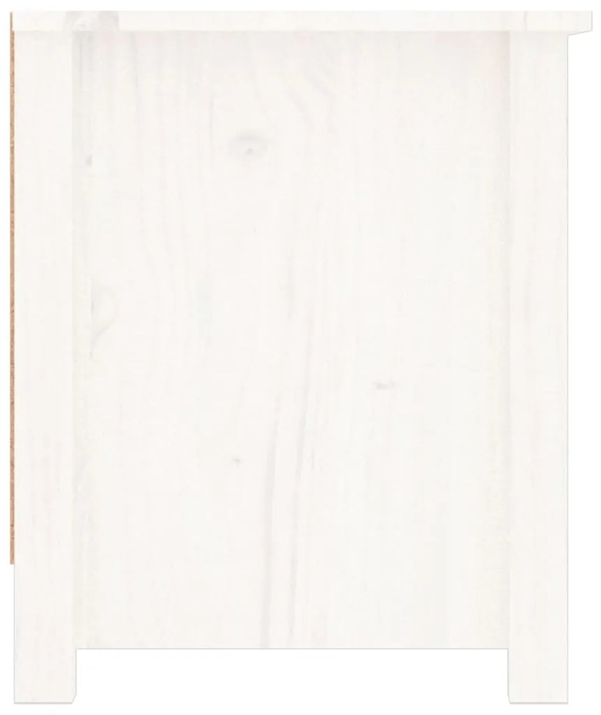 Sapateira 110x38x45,5 cm pinho maciço branco