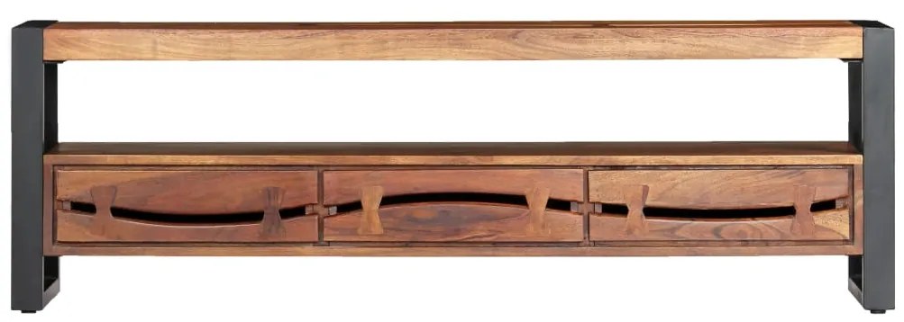 Móvel de TV 140x30x45 cm madeira de acácia maciça
