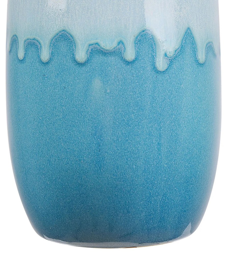 Vaso branco e azul marinho 25 cm CHALCIS Beliani