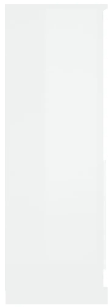 Armário alto derivados madeira 60x35,5x103,5cm branco brilhante