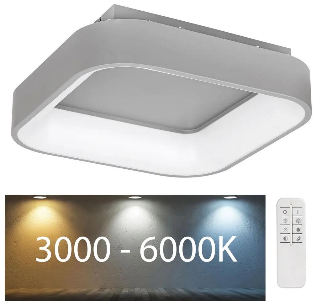 Rabalux - Iluminação de teto LED com regulação LED/28W/230V quadrada 3000-6000K + CR