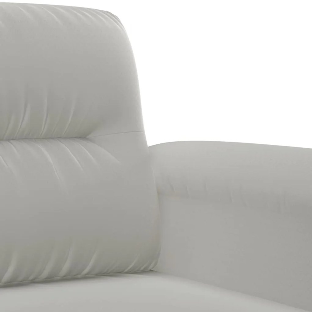 4 pcs conjunto sofás c/ almofadas tecido microfibra cinza-claro