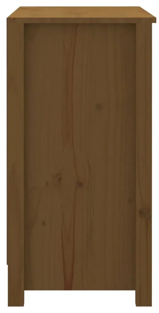 Estante 80x35x68 cm madeira de pinho maciça castanho mel
