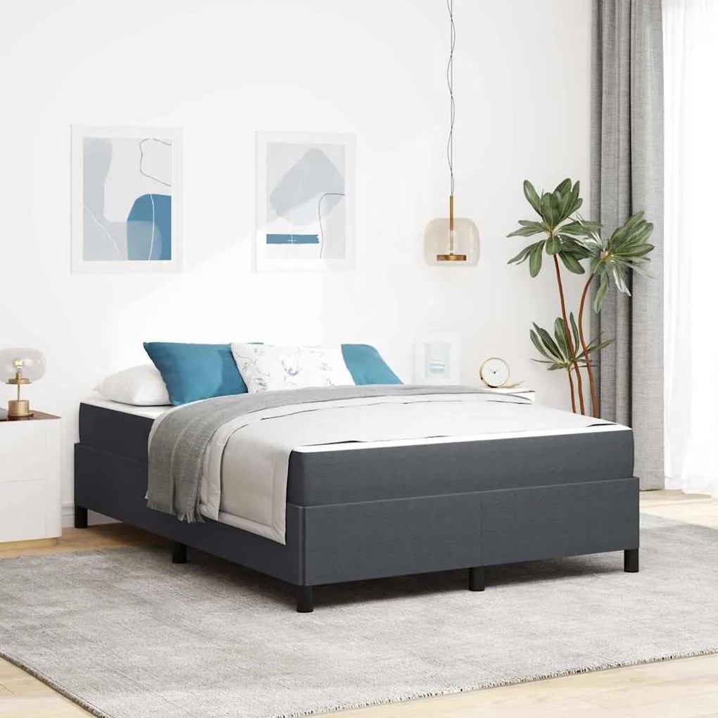 vidaXL Estrutura da Cama Outros Cinzento escuro 160 x 200 cm
