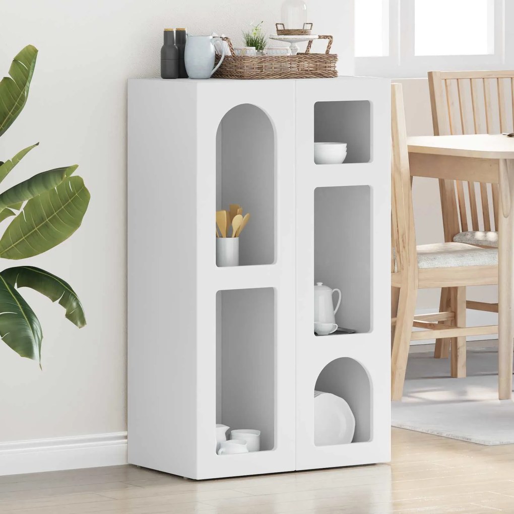 vidaXL Buffet Branco 59 x 35 x 100,5 cm Madeira processada